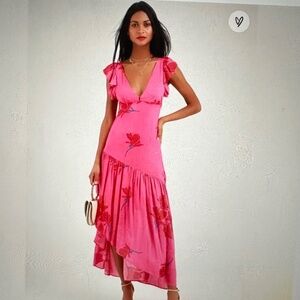 Free People She’s A Waterfall Maxi Dress. NWOT